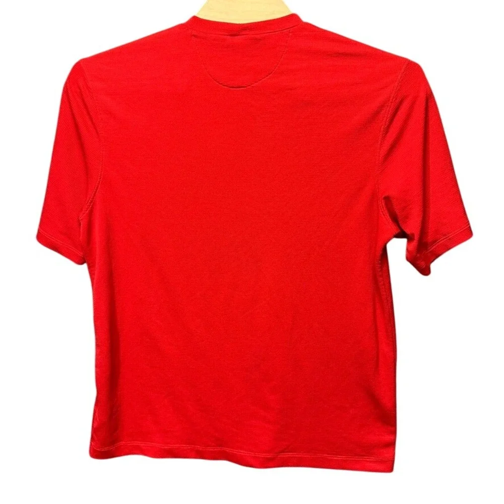 Nike Golf Sphere Dry Shirt Mens XXL Red Short Sleeve Textured Performance Tee